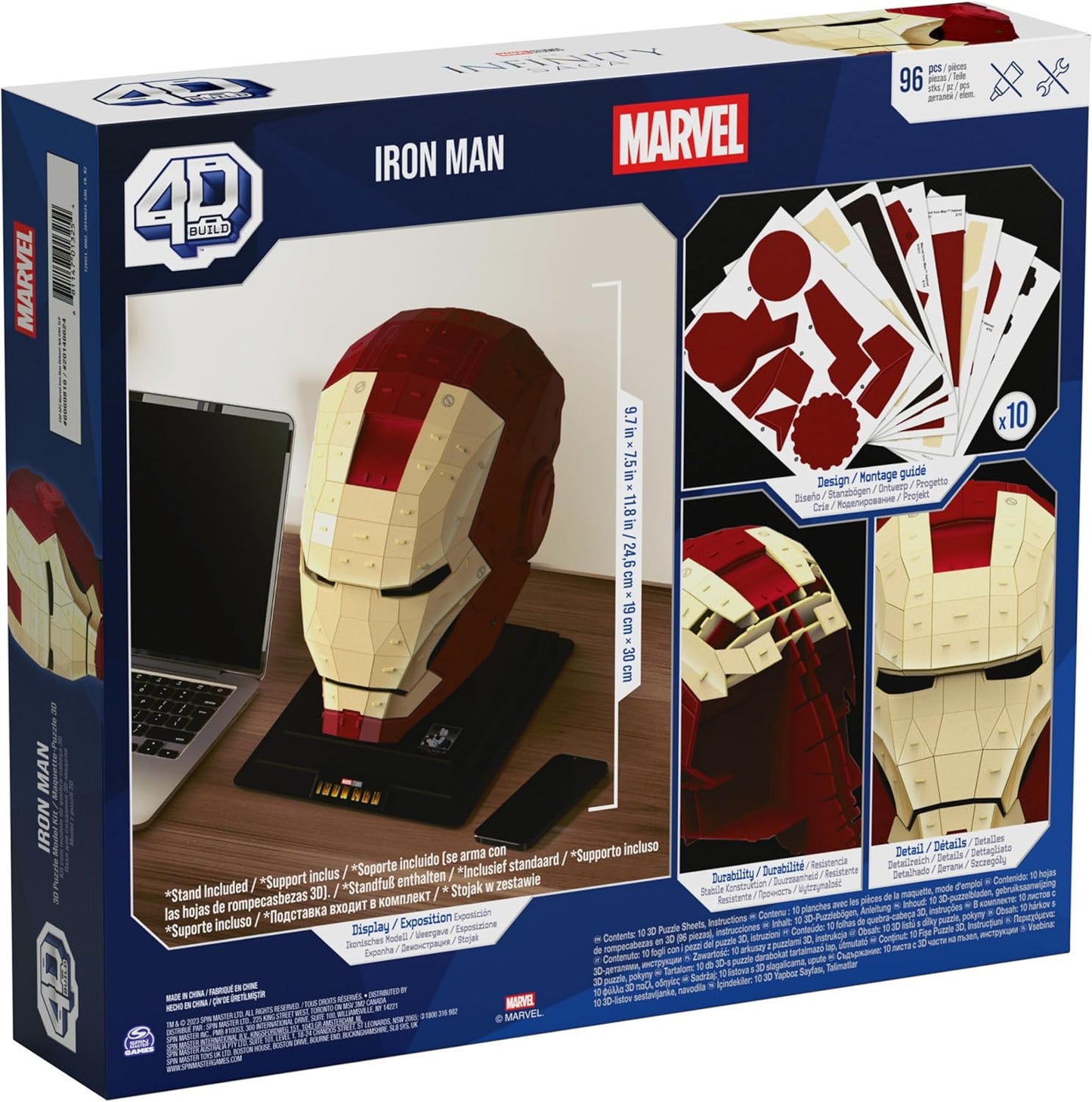 4D Build  Iron Man Helmet 3D Puzzle