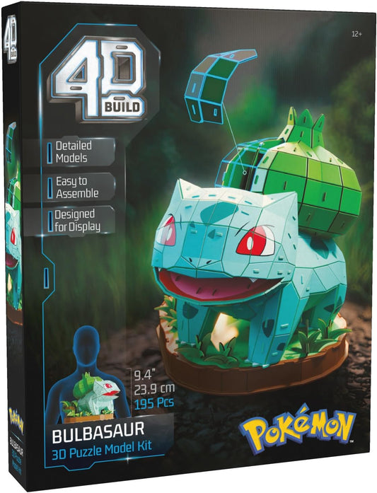 4D Build Pokémon Bulbasaur 3D Model Kit 195 Pieces Puzzle