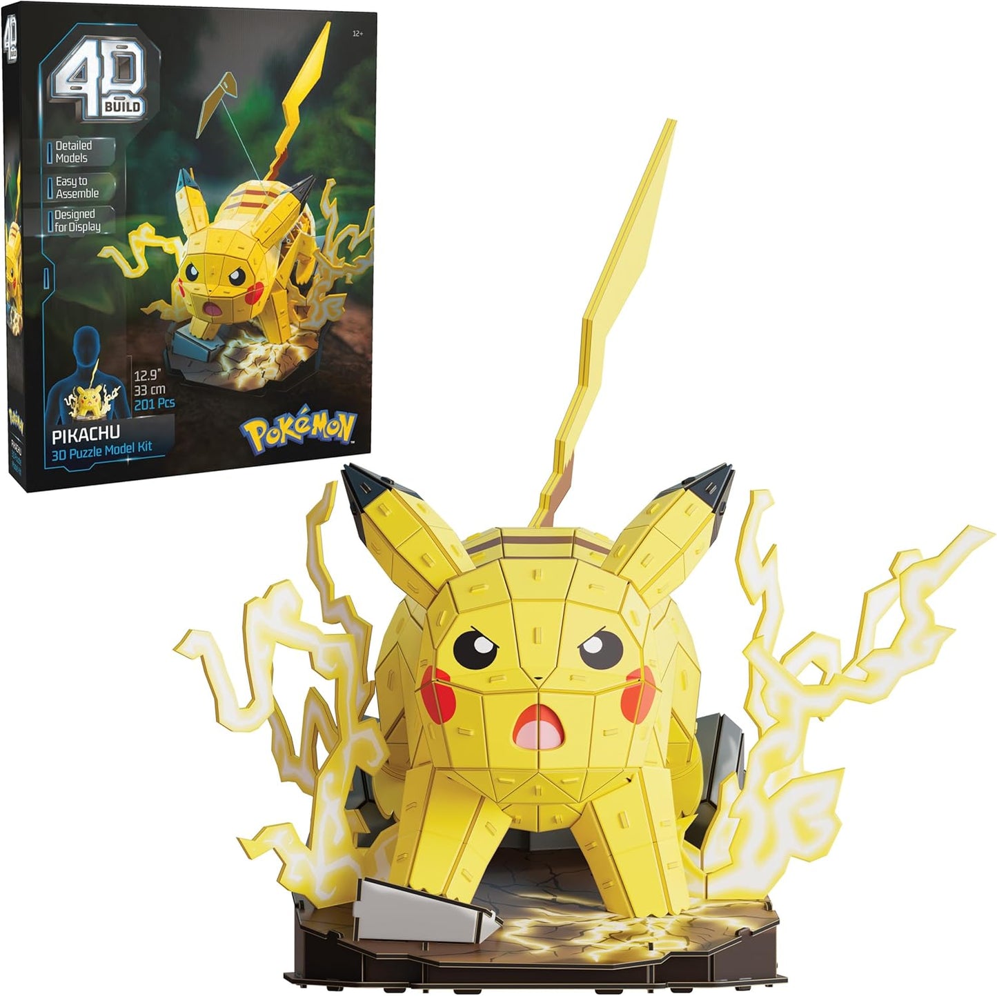 4D Build Pokémon Pikachu 3D Model Kit 201 Pieces Puzzle