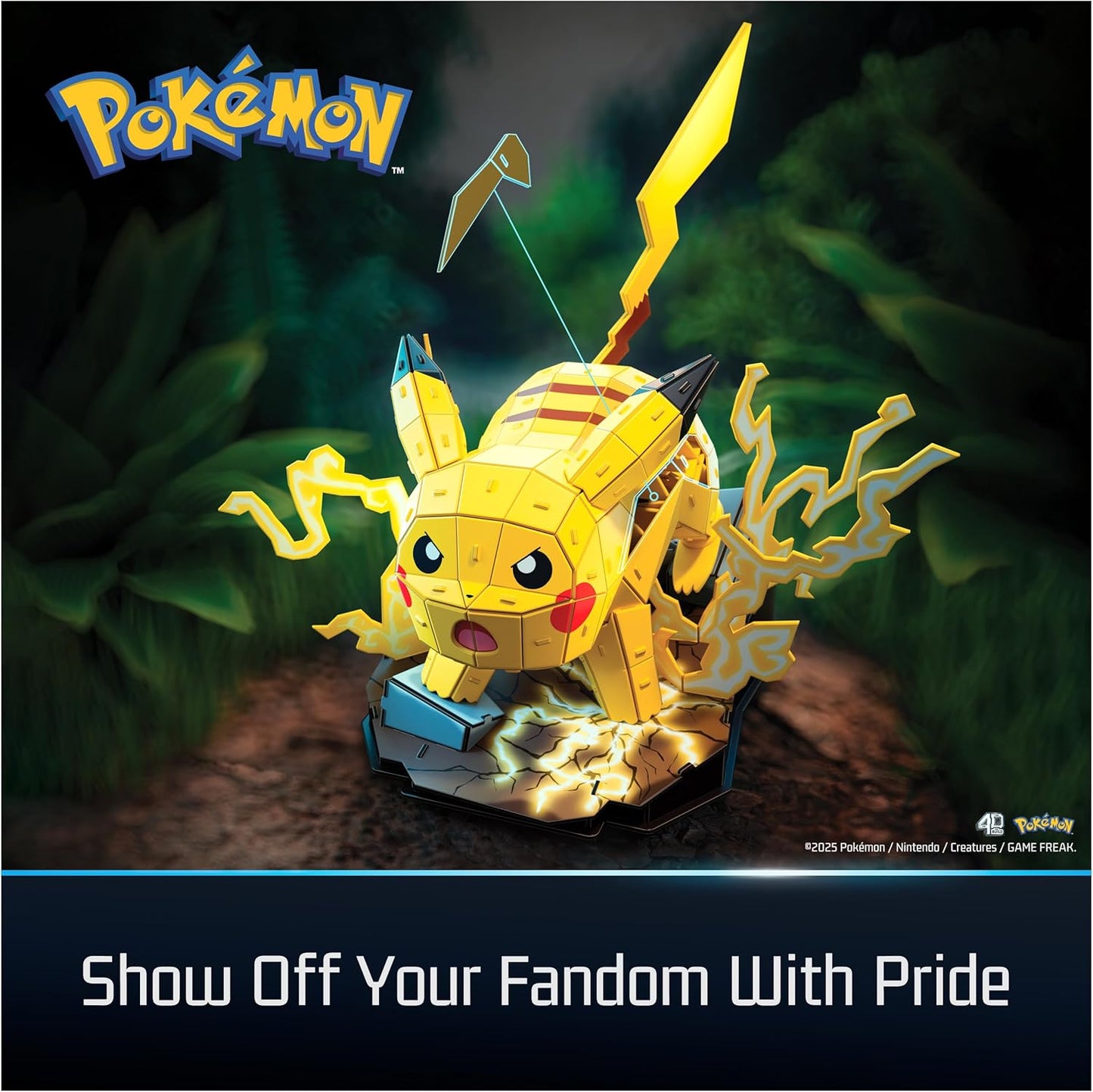 4D Build Pokémon Pikachu 3D Model Kit 201 Pieces Puzzle
