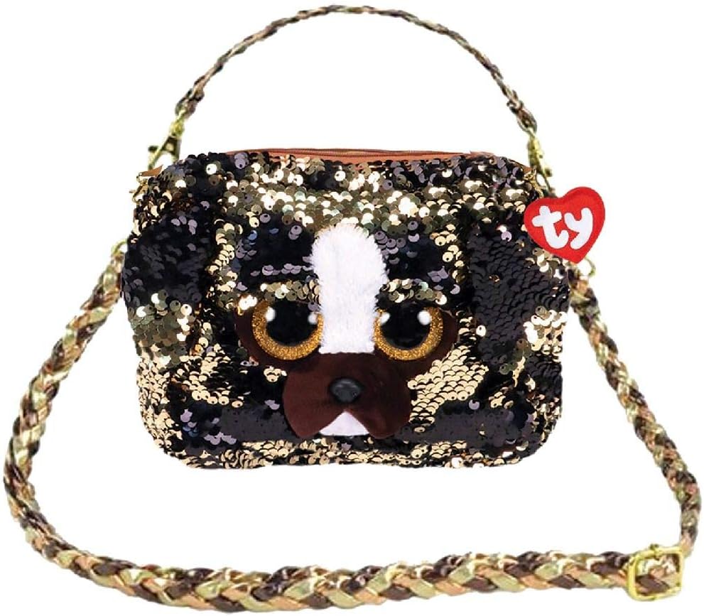 Ty Beanie Boo Fashion Sequin Dog Brutus Purse
