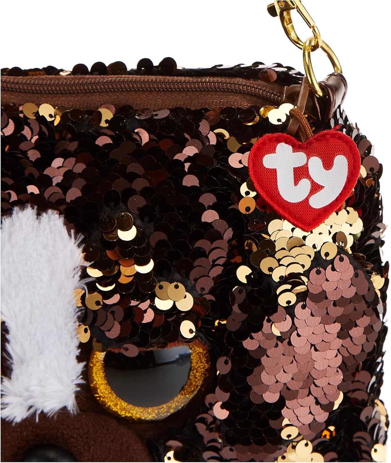 Ty Beanie Boo Fashion Sequin Dog Brutus Purse