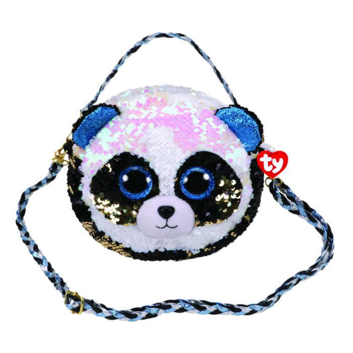 TY  Fashion Flippy Sequin Purse - Bamboo The Panda Bear