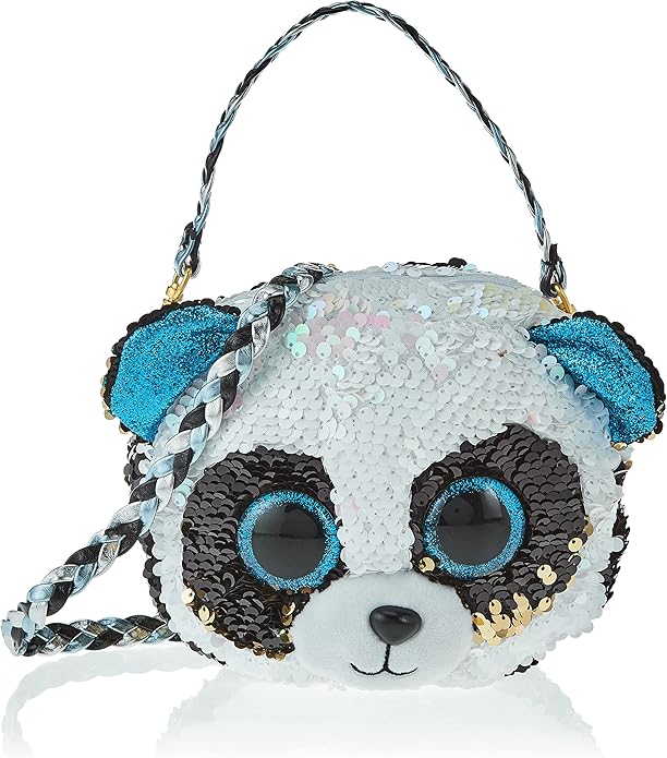 TY  Fashion Flippy Sequin Purse - Bamboo The Panda Bear