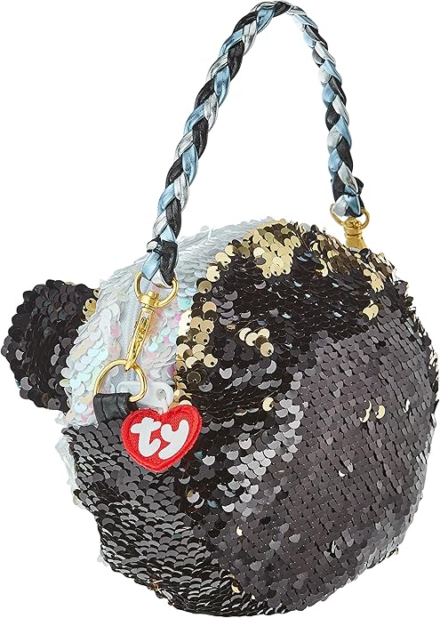 TY  Fashion Flippy Sequin Purse - Bamboo The Panda Bear