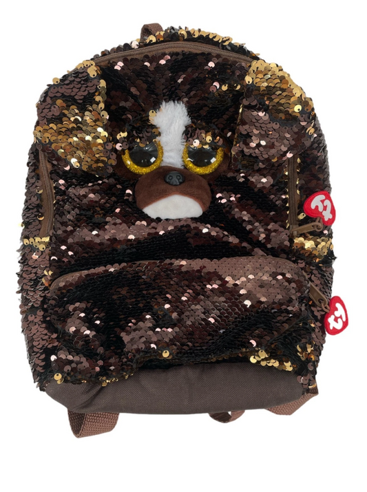 TY  Fashion Flippy Sequin Backpack - Brutus The Dog (13 Inch)