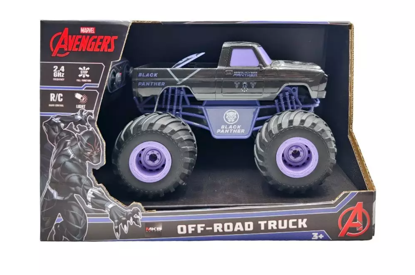 Marvel Avengers Black Panther Remote Control Off Road Monster Truck