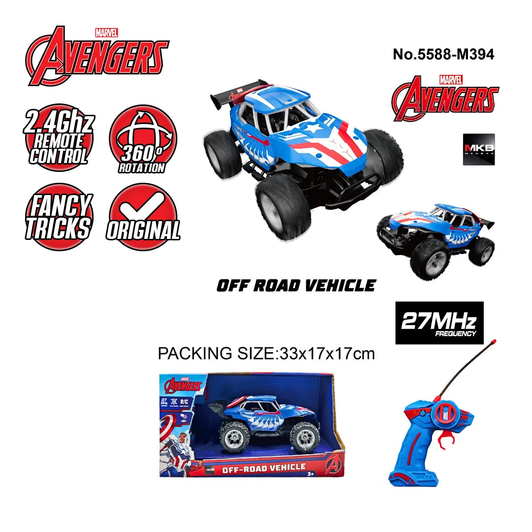 Marvel Avengers Captain America Remote Control Off Road Monster Truck
