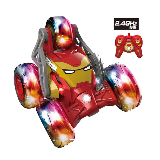 Marvel 2.4GHz Iron Man Full Function 5 Wheel Stunt Remote Control Car