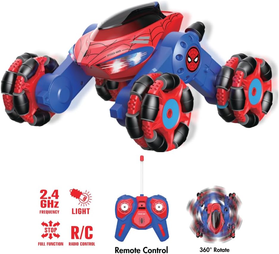 Marvel Remote Control Spider-Man Drift Vehicle  360-degree spins