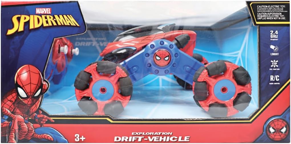 Marvel Remote Control Spider-Man Drift Vehicle  360-degree spins