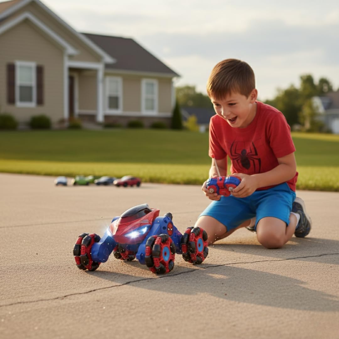 Marvel Remote Control Spider-Man Drift Vehicle  360-degree spins