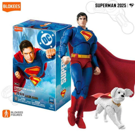 DC Superman Champion Class with Fabric Cape and Krypto Dog Model Kit