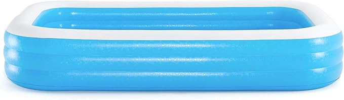 H2OGO! Blue Rectangular Family Pool - 10' x 6' x 22"