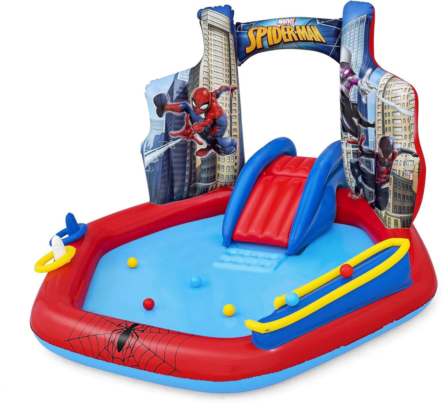 Marvel Spider-Man Inflatable Kids Backyard Water Play Center