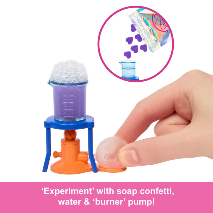 Barbie Scientist Doll with Lab Table & Color-Change Accessories