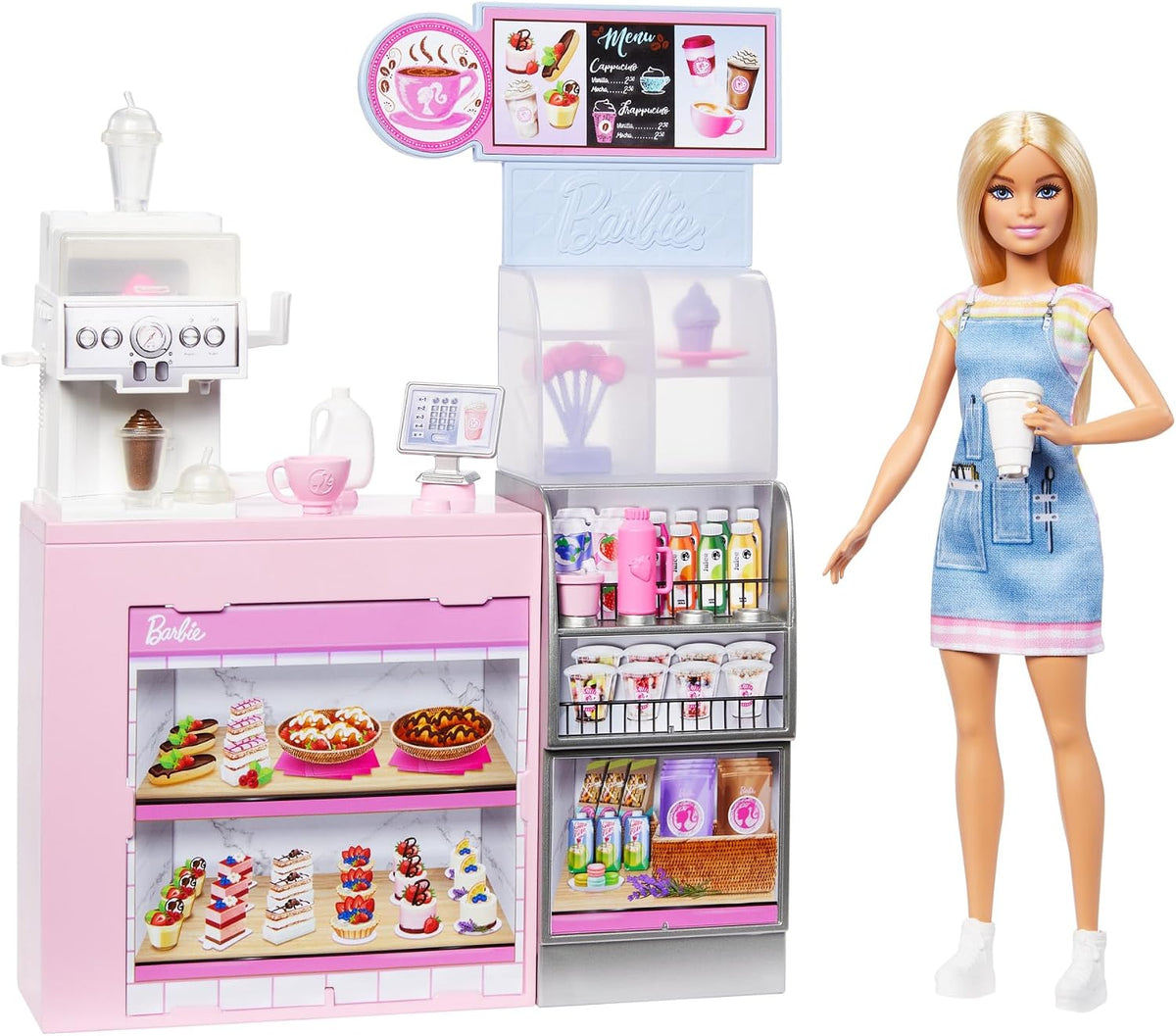 Barbie Barista CafŽ Playset with Doll (10+ Pieces)