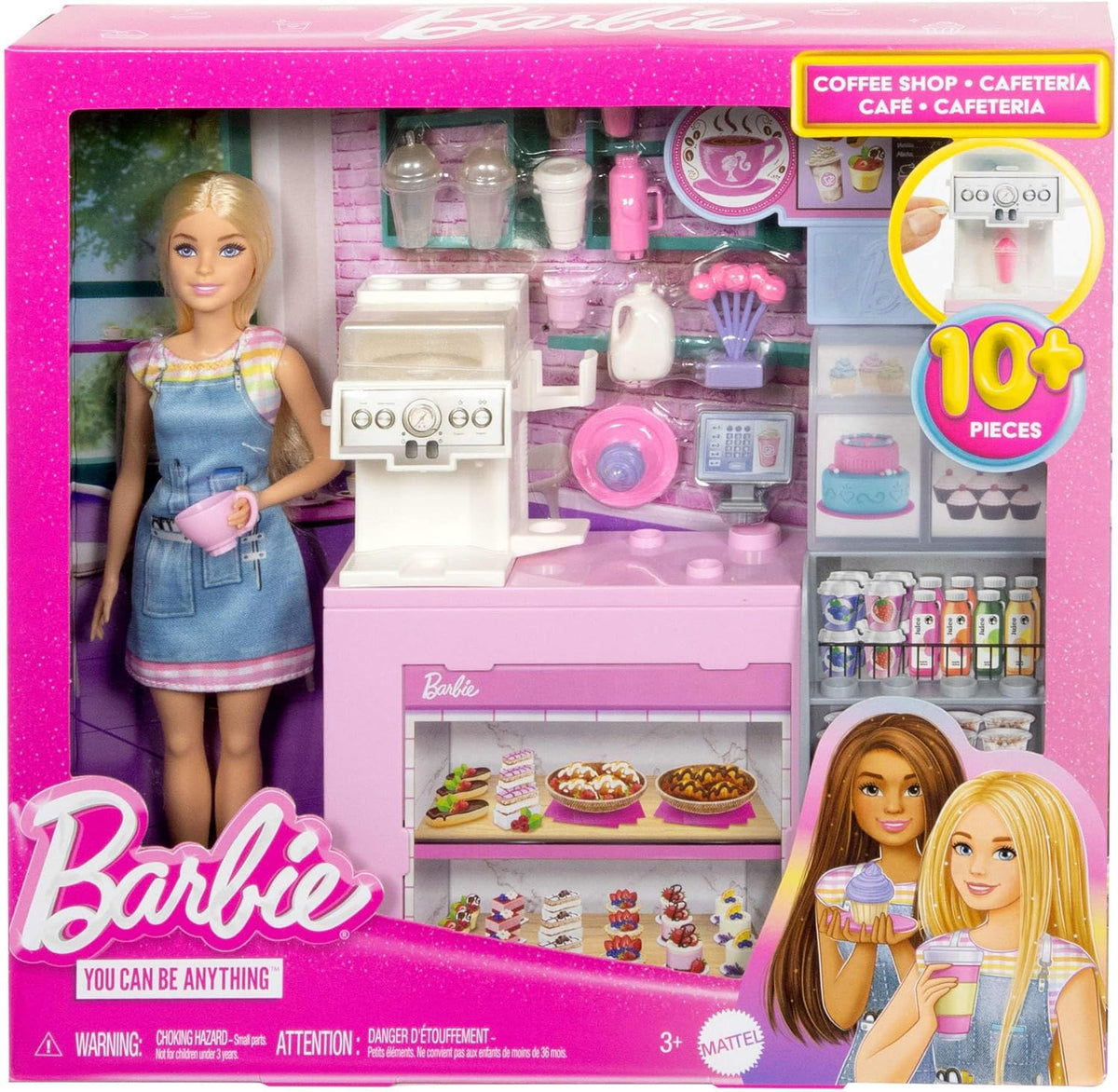 Barbie Barista CafŽ Playset with Doll (10+ Pieces)