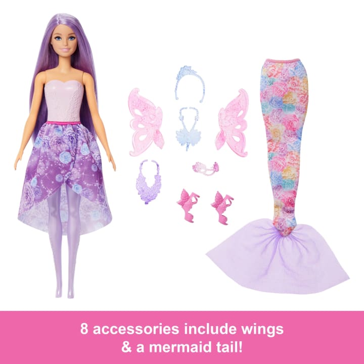 Barbie Fantasy Fashion Pack with Mermaid & Fairy Accessories