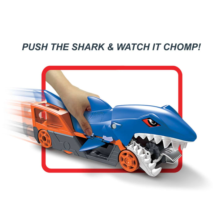 Hot Wheels Shark Chomp Transporter Playset & Diecast Car