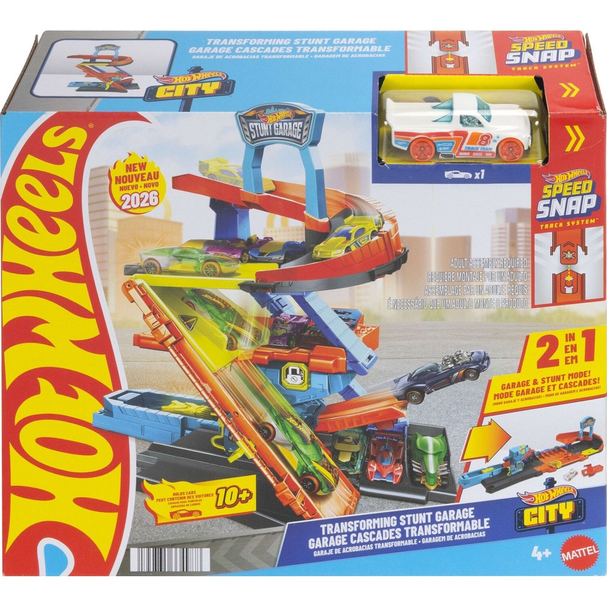 Hot Wheels City Transforming Stunt Garage Playset