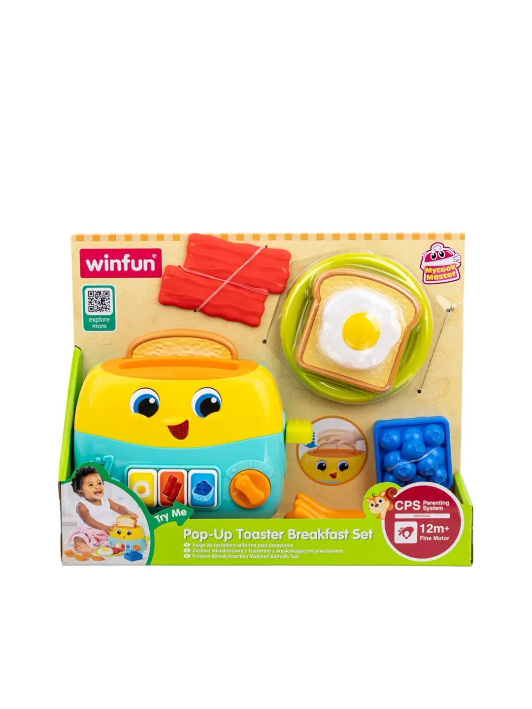 WinFun Pop-up Toaster Breakfast Set