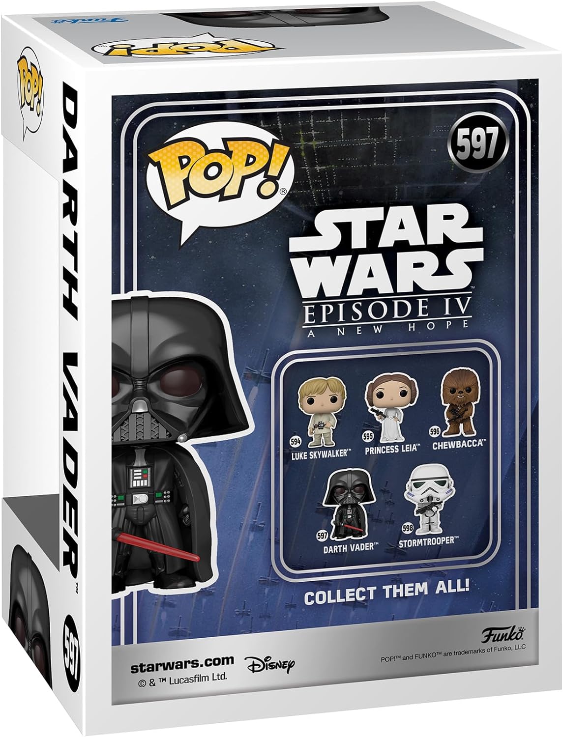 Funko Pop Movies Star Wars New Classic - Darth Vader Collectible Action Vinyl Figure