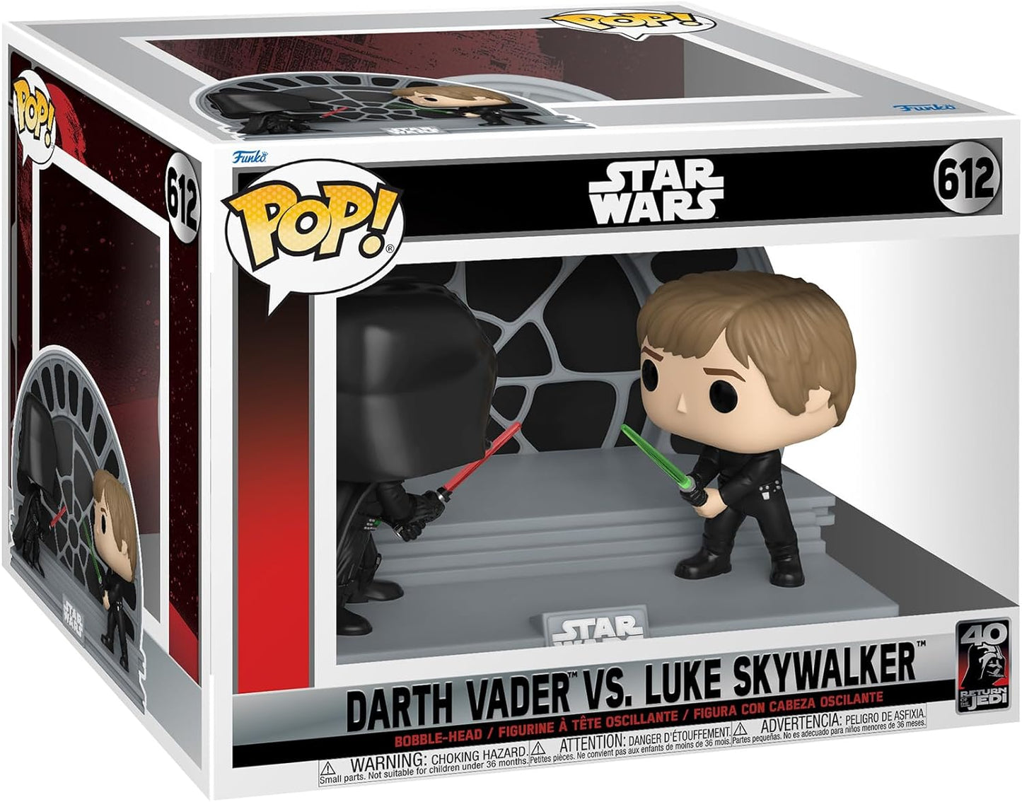Funko Pop Moment Star Wars - Return of The Jedi 40th Anniversary Darth Vader Vs Luke Skywalker
