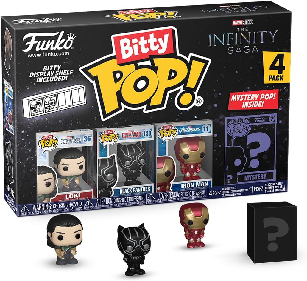 Funko Bitty Pop Marvel Mini Collectible Toys 4 Pack (Styles Vary) The