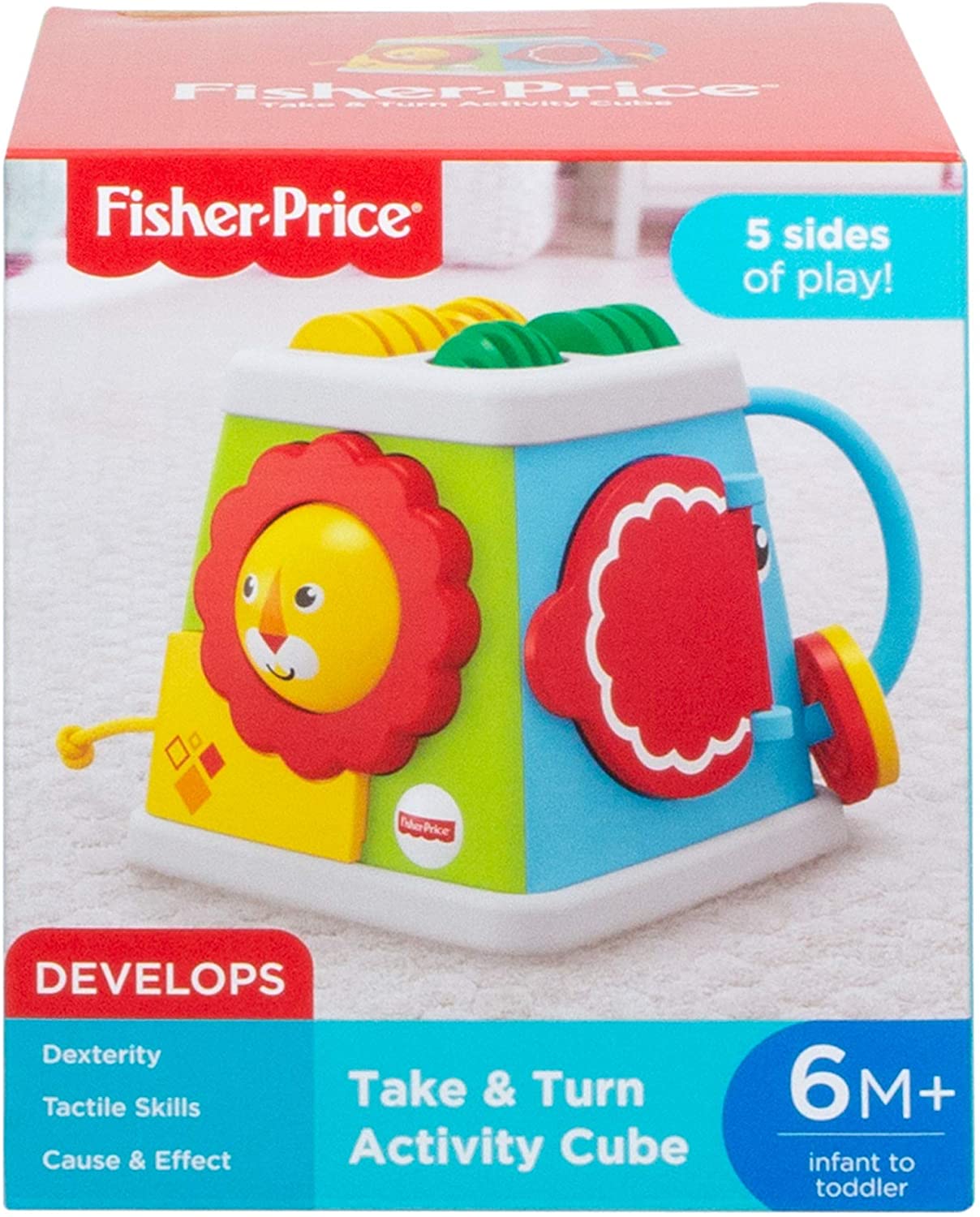 Fisher-Price 5 Sided Activity Cube Baby Activity Toy