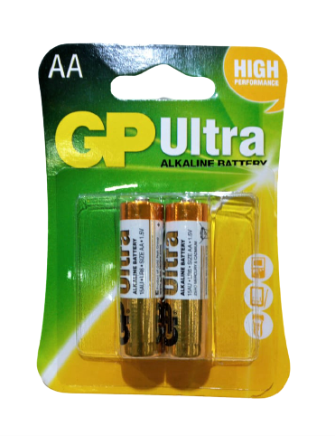 GP Ultra Alkaline AA Batteries Pack Of 2