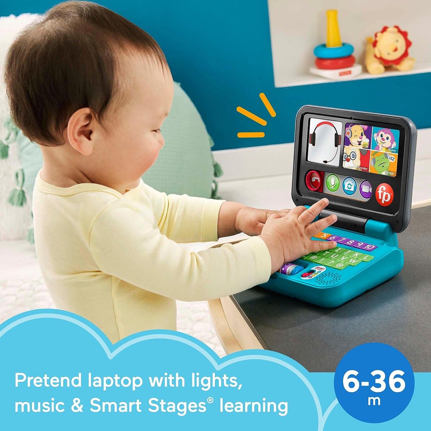 Fisher Price - Laugh & Learn Let's Connect Laptop HCF33