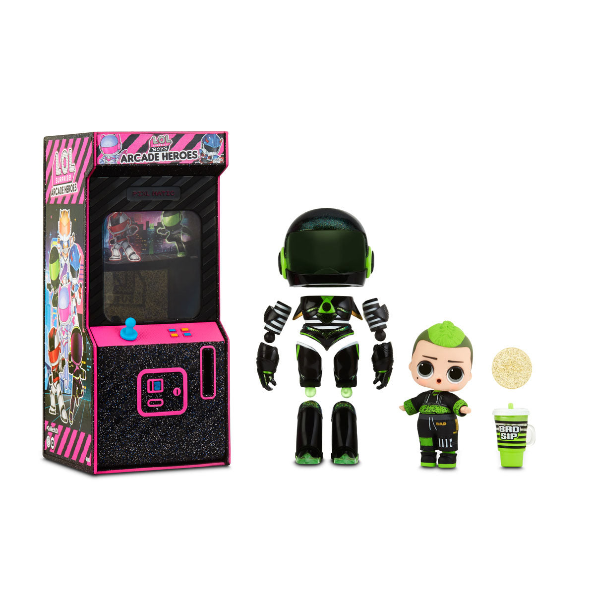 L.O.L. Surprise! Boys Arcade Heroes Action Figure Doll (Styles Vary)