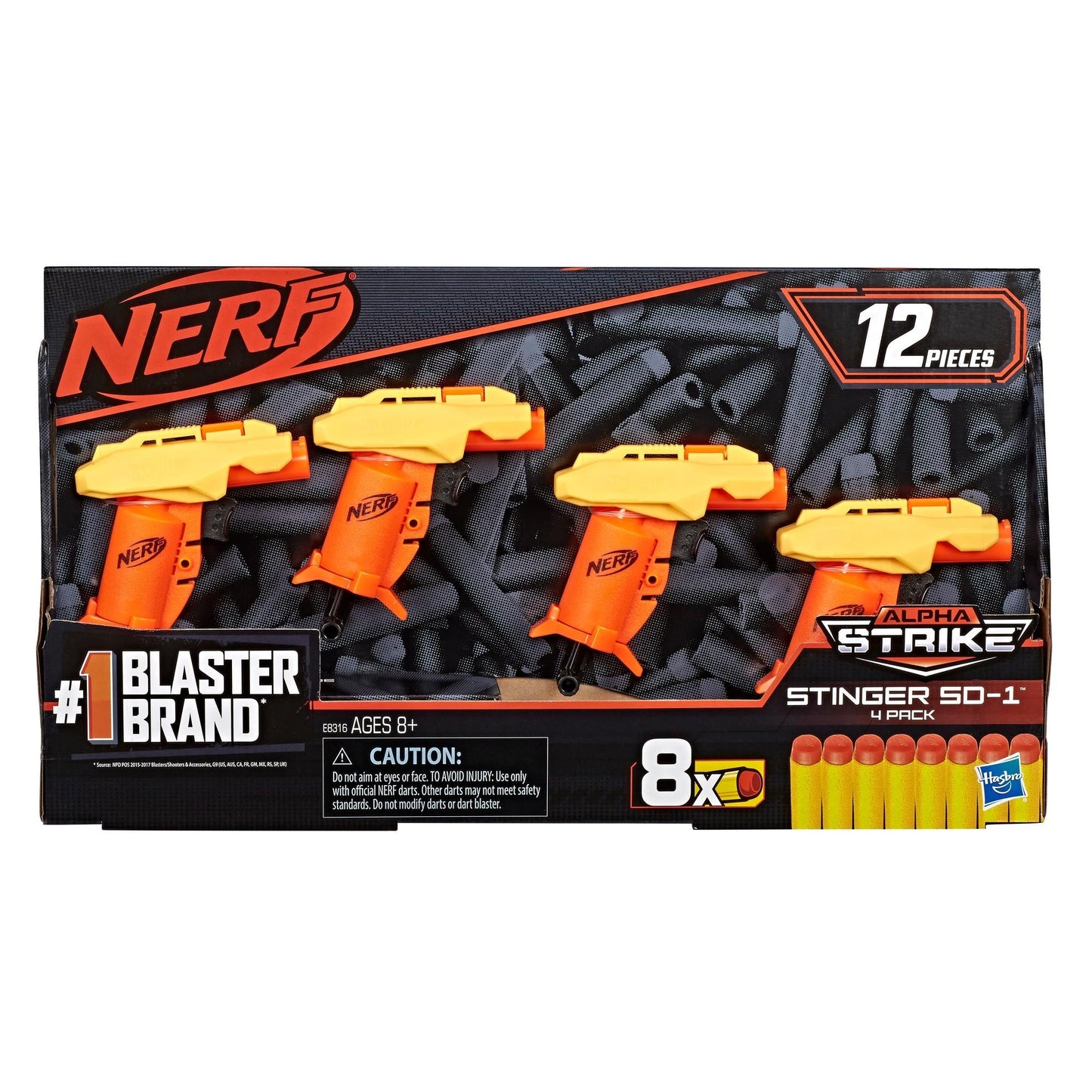 Nerf Alpha Strike Stinger SD-1 Blaster 4-Pack