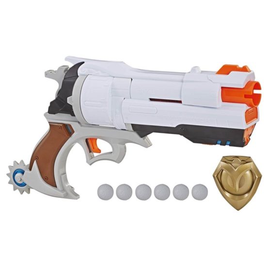 Overwatch D.Va Nerf Rival Blaster with 3 OverWatch Nerf Rival Rounds