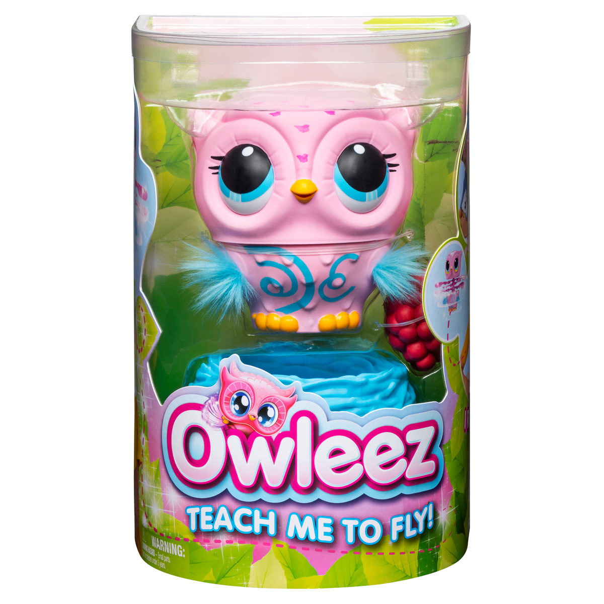 Owleez Flying Baby Owl Interactive Toy - Pink - Plush