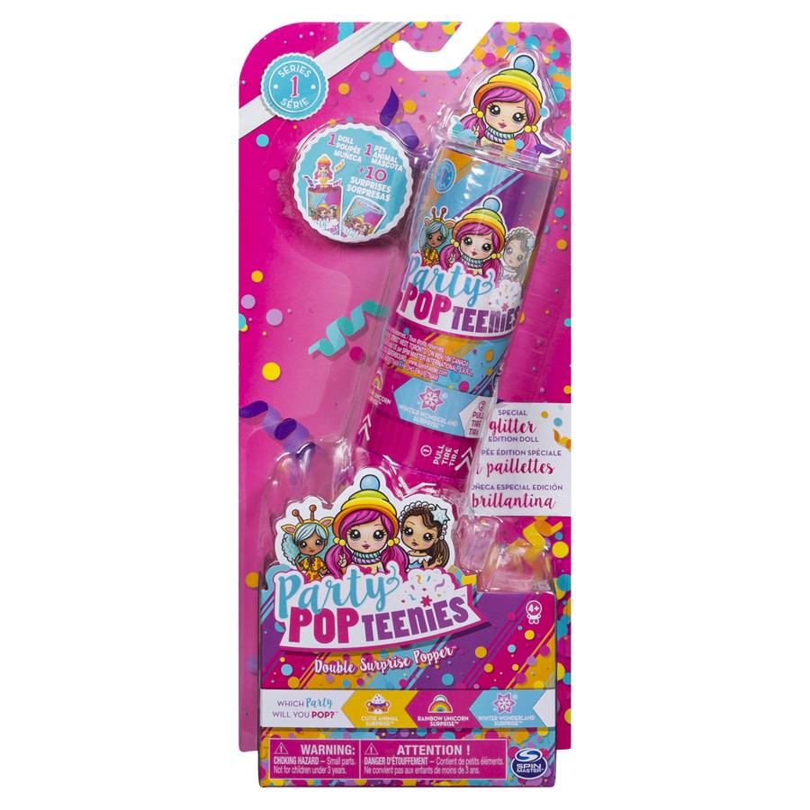 Party Popteenies Double Popper - Assorted - Plush