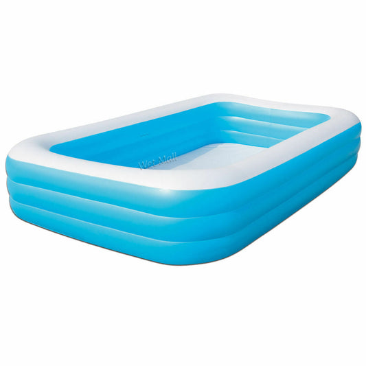 Rectangular Familiy Pool De Luxe- 3.05m x 1.83m x 56cm - blue
