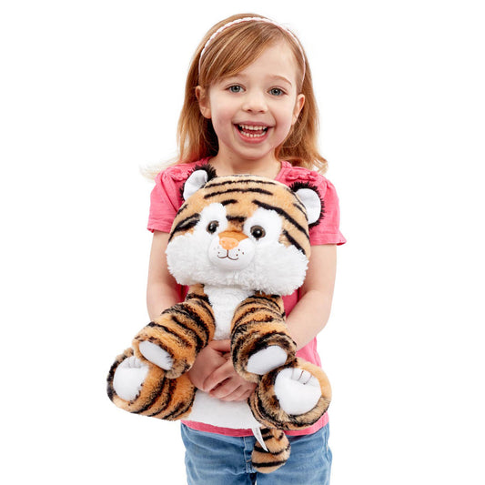Snuggle Buddies 32cm Endangered Animals Plush Toy - Tiger