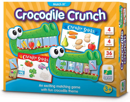 THE LEARNING JOURNEY - Crocodile Crunch - Fast Paced Healthy Eating Matching & Memory Game