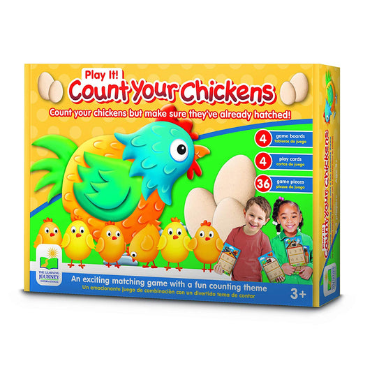 THE LEARNING JOURNEY Play It! - Pick Your Chickens - Educational Matching, Numbers & Memory Game