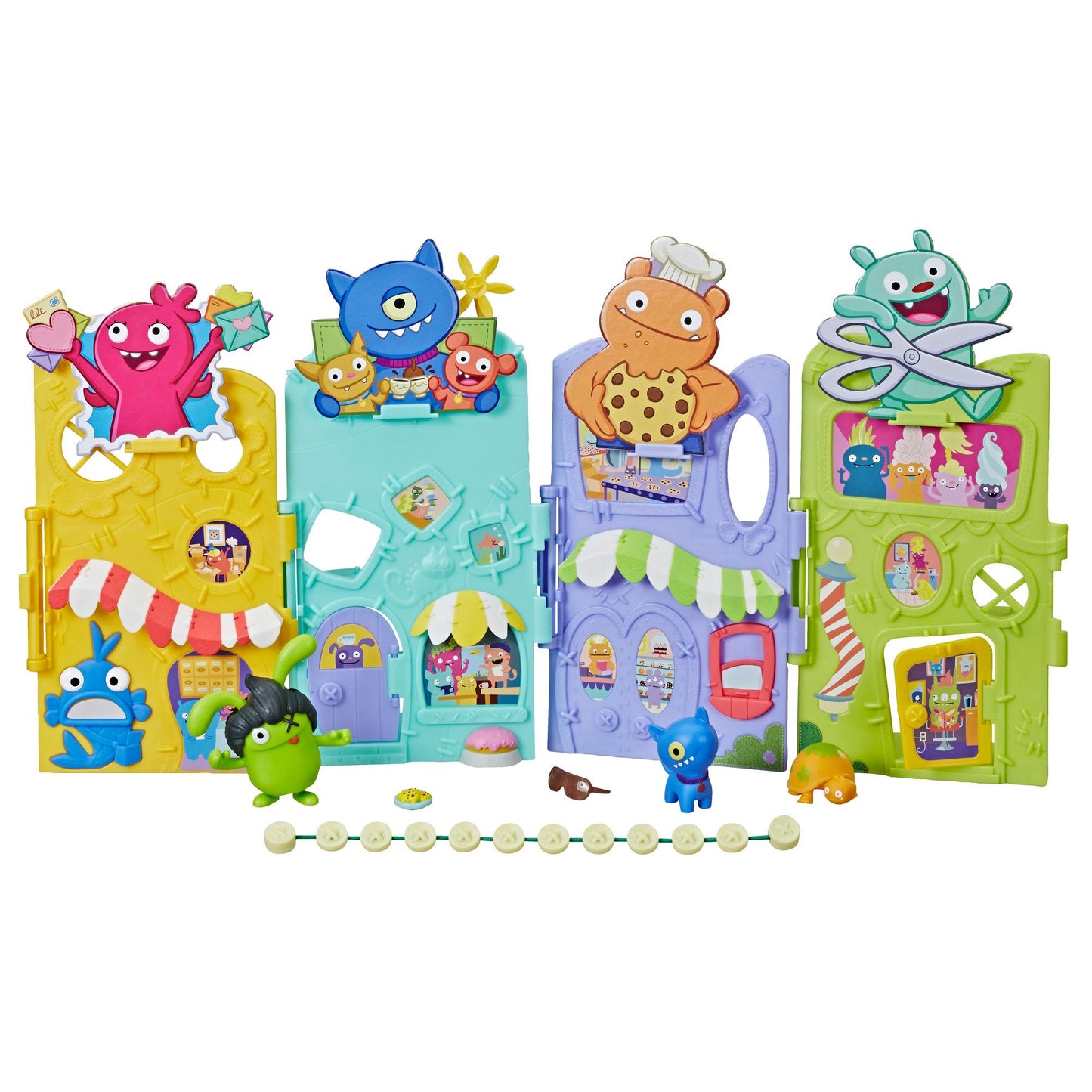 UglyDolls Uglyville Unfolded Main Street Playset and Portable Tote, 3