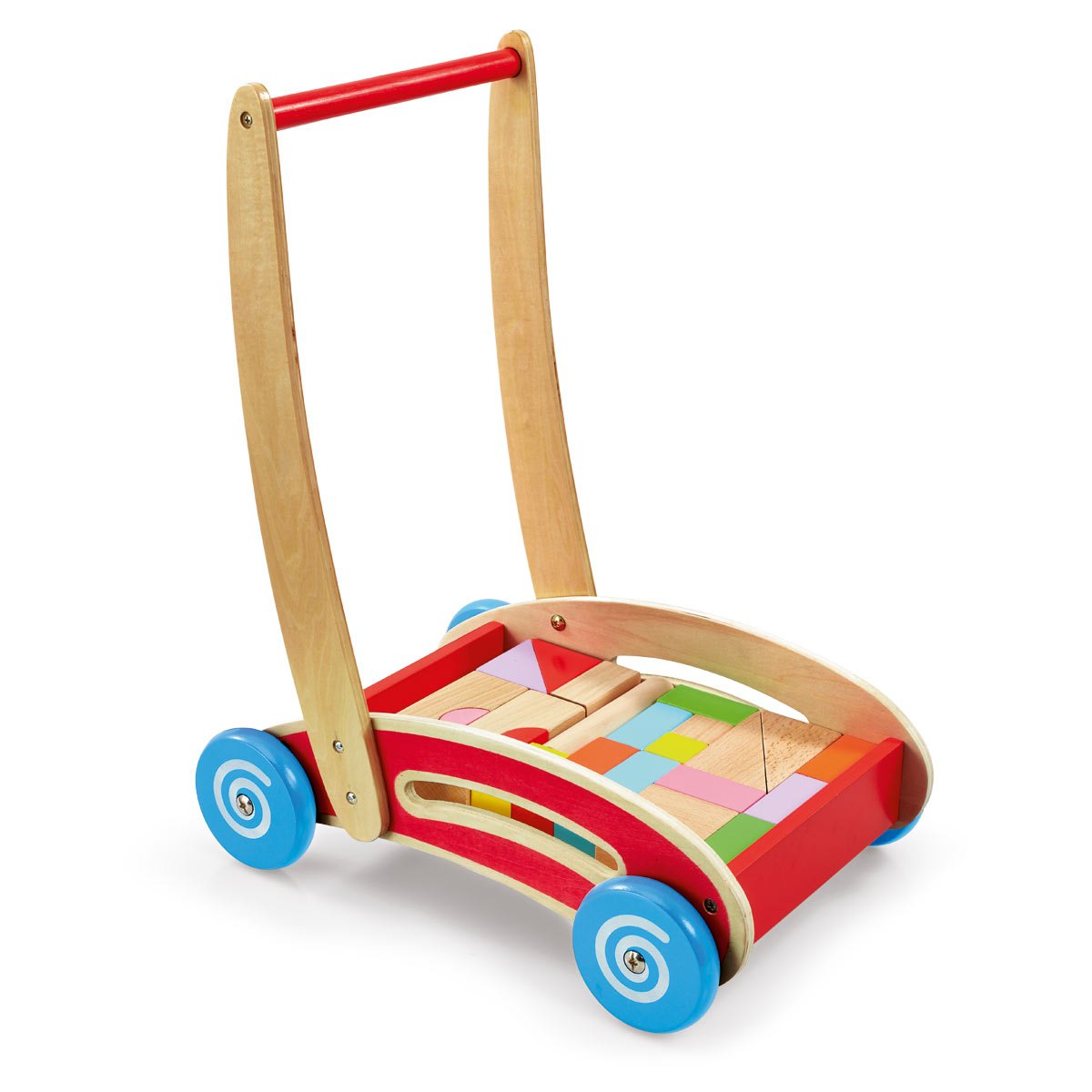 Woodlets Trolley with Building Blocks