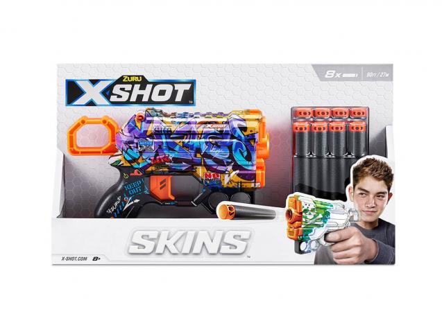 X-Shot Skins Mencse Blasters (Styles Vary)