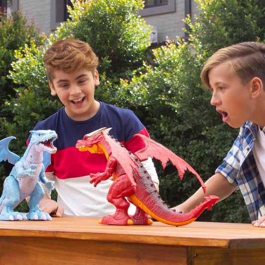 Robo Alive Interactive Fire Breathing Roaring Dragon By ZURU (Colors Vary)