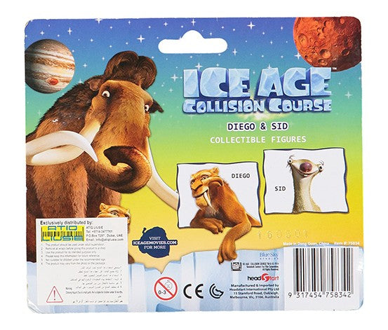 ICE AGE DIEGO AND SID TWIN PACK, ORANGE/YELLOW