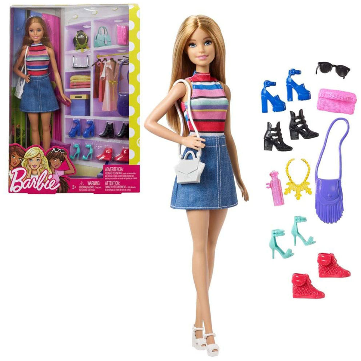 Barbie Fashion Doll with shoes Accessories The Entertainer Pakistan