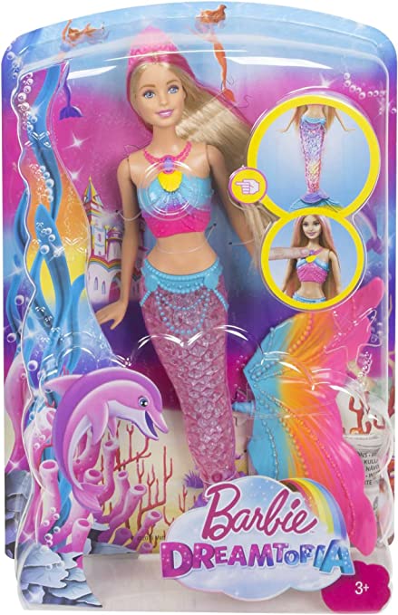 Barbie - Dreamtopia Rainbow Light Mermaid Doll (Colors Vary)