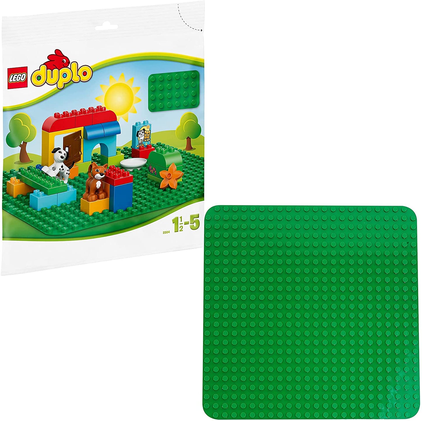 LEGO DUPLO - Classic Large Green Building Plate 2304