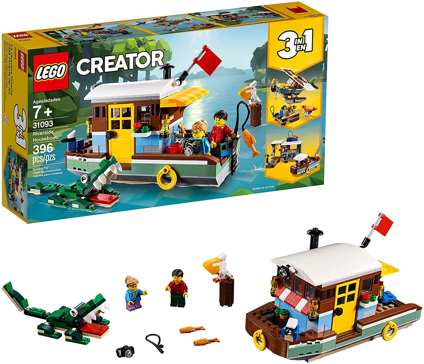 LEGO Creator - 3in1 Riverside Houseboat 31093